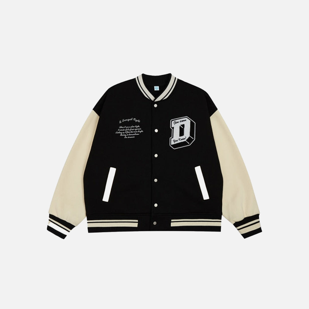 „Mir doch egal“-Collegejacke