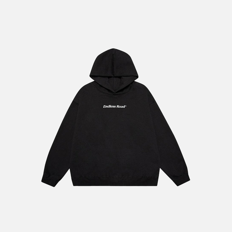 Endless Road Hoodie in Unifarben