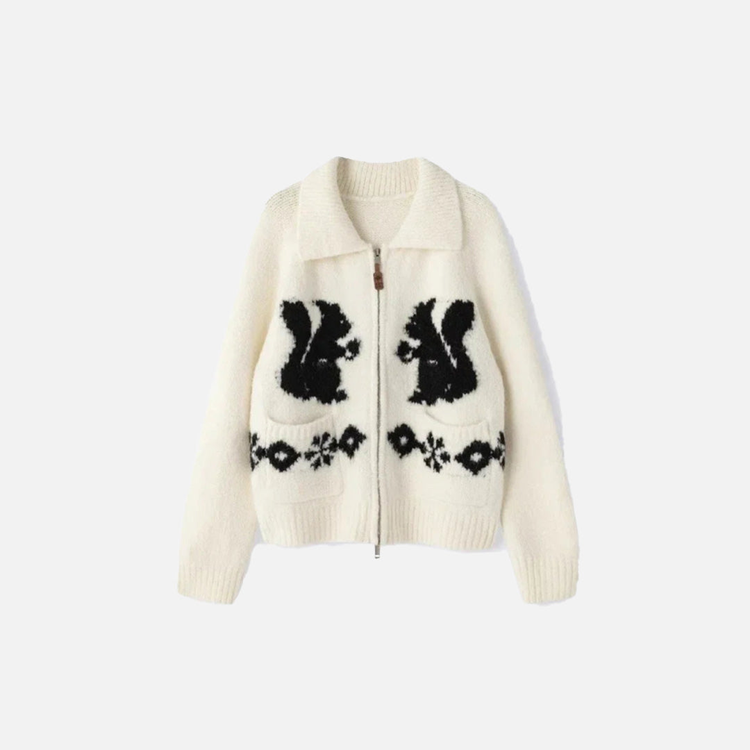 Strickpullover „Eichhörnchenflüsterer“
