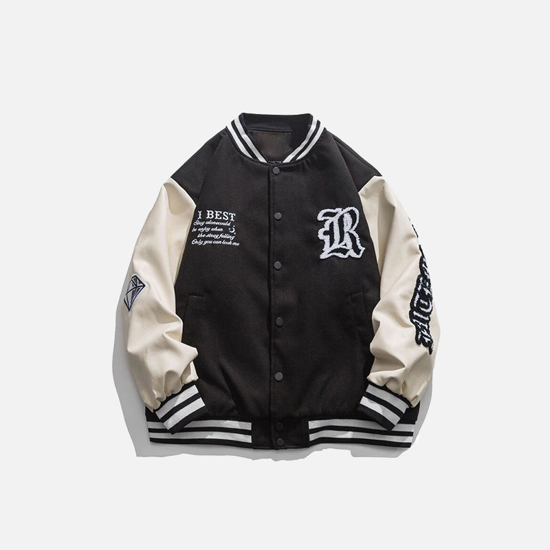 Veste universitaire brodée « Distant »