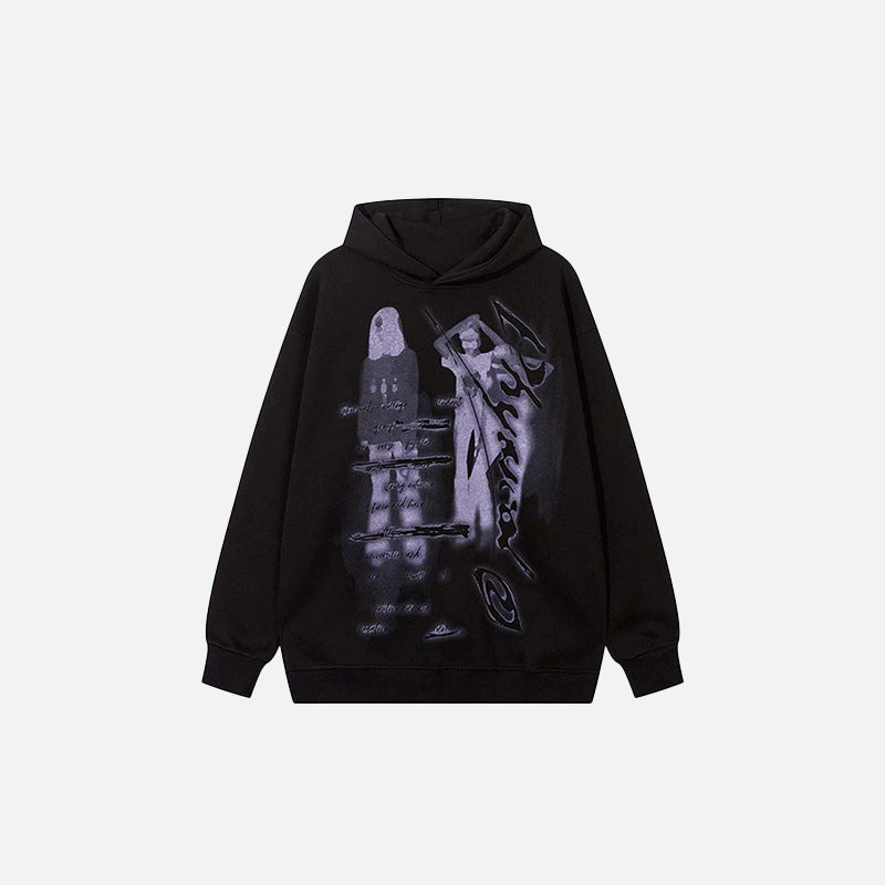 Abstrakter Graffiti-Hoodie