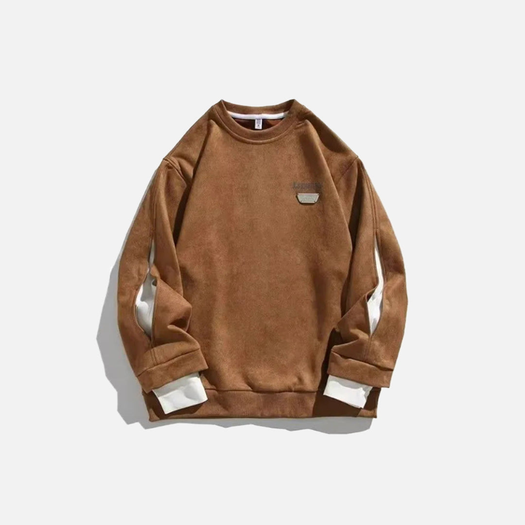 Sweat-shirt à poignets superposés Y2K