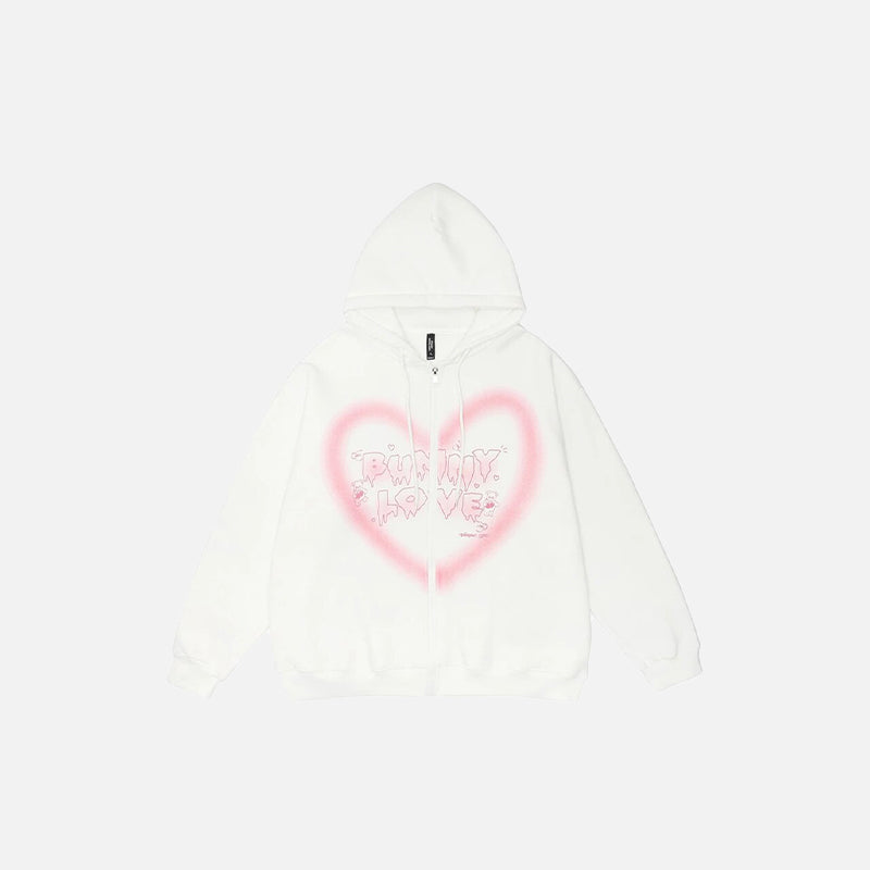 Sweat à capuche Bunny Love