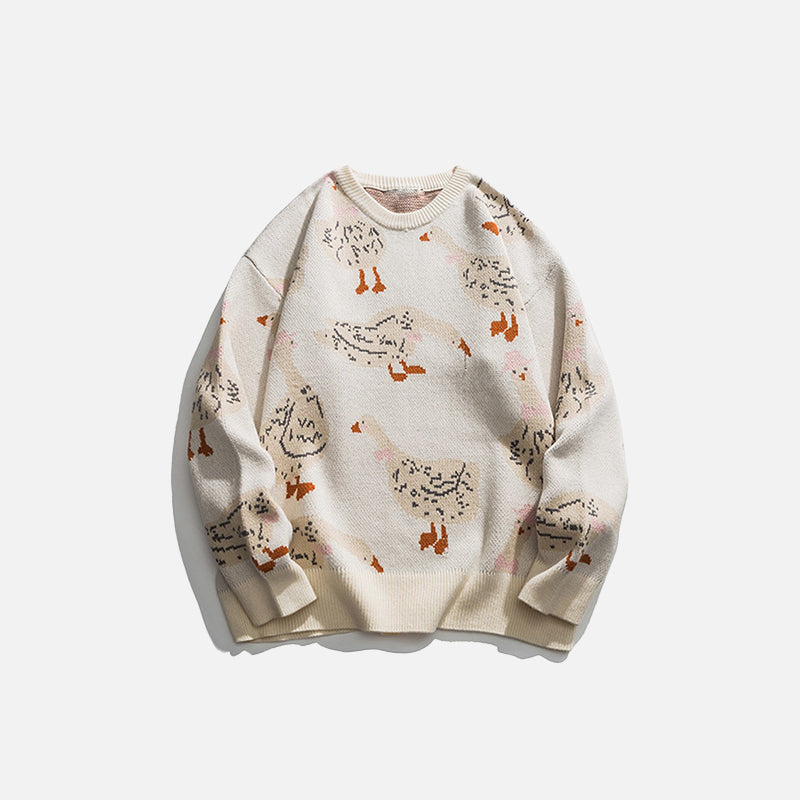 Strickpullover „Goose Party“