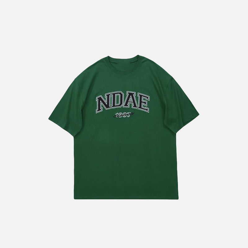 T-shirt oversize confortable à imprimé lettres