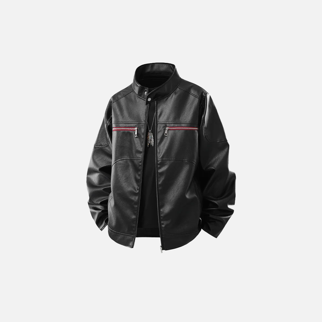 veste de moto style américain rétro