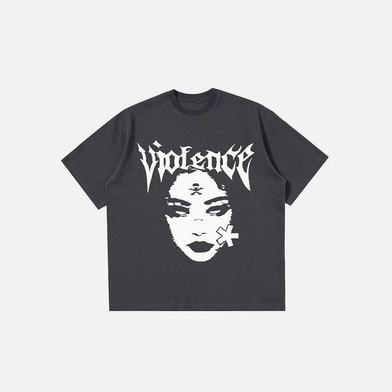 Vintage Gothic-T-Shirt für Damen