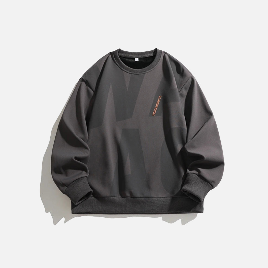 Sweatshirt mit abstrakter Bewegung