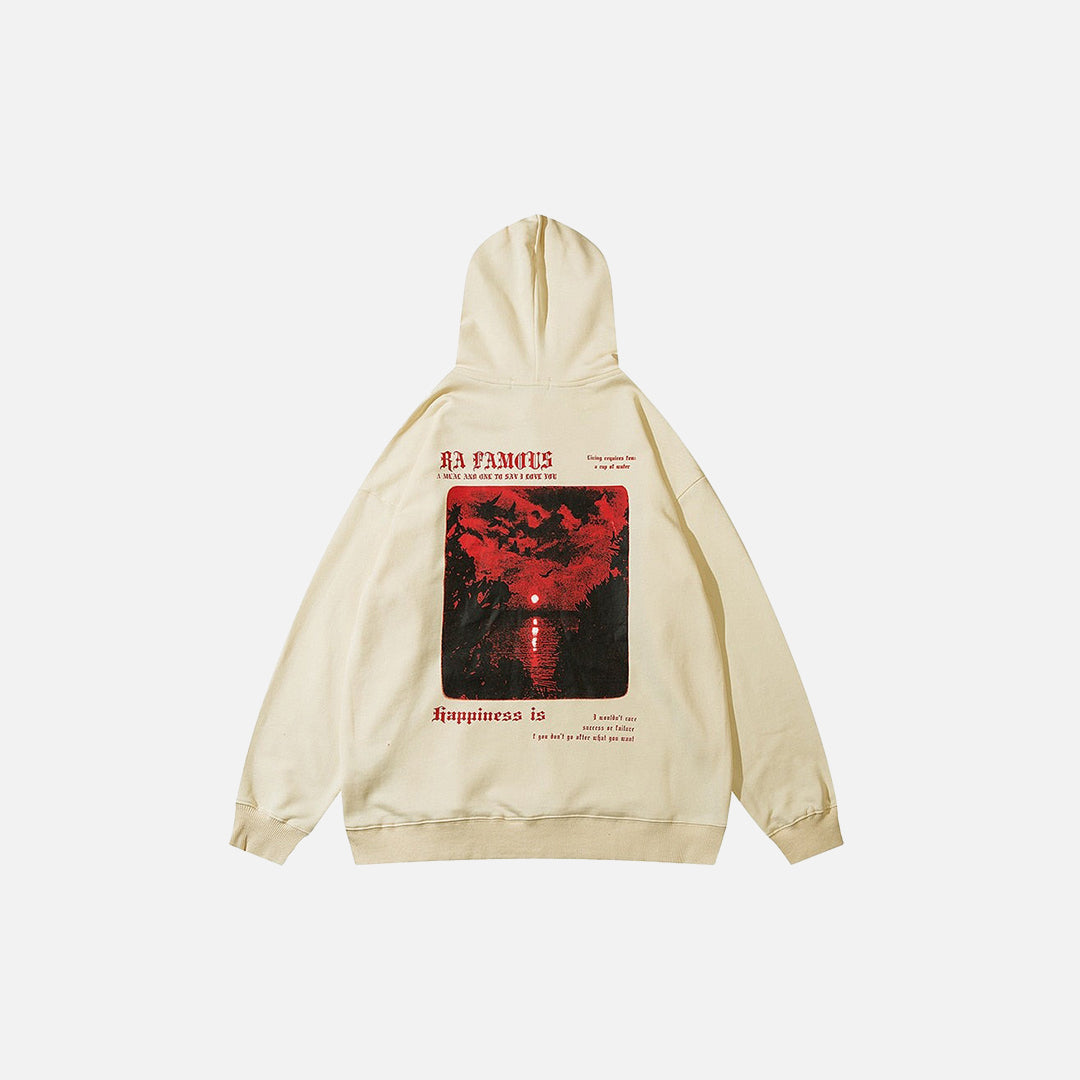 Sweat à capuche Lune Rouge