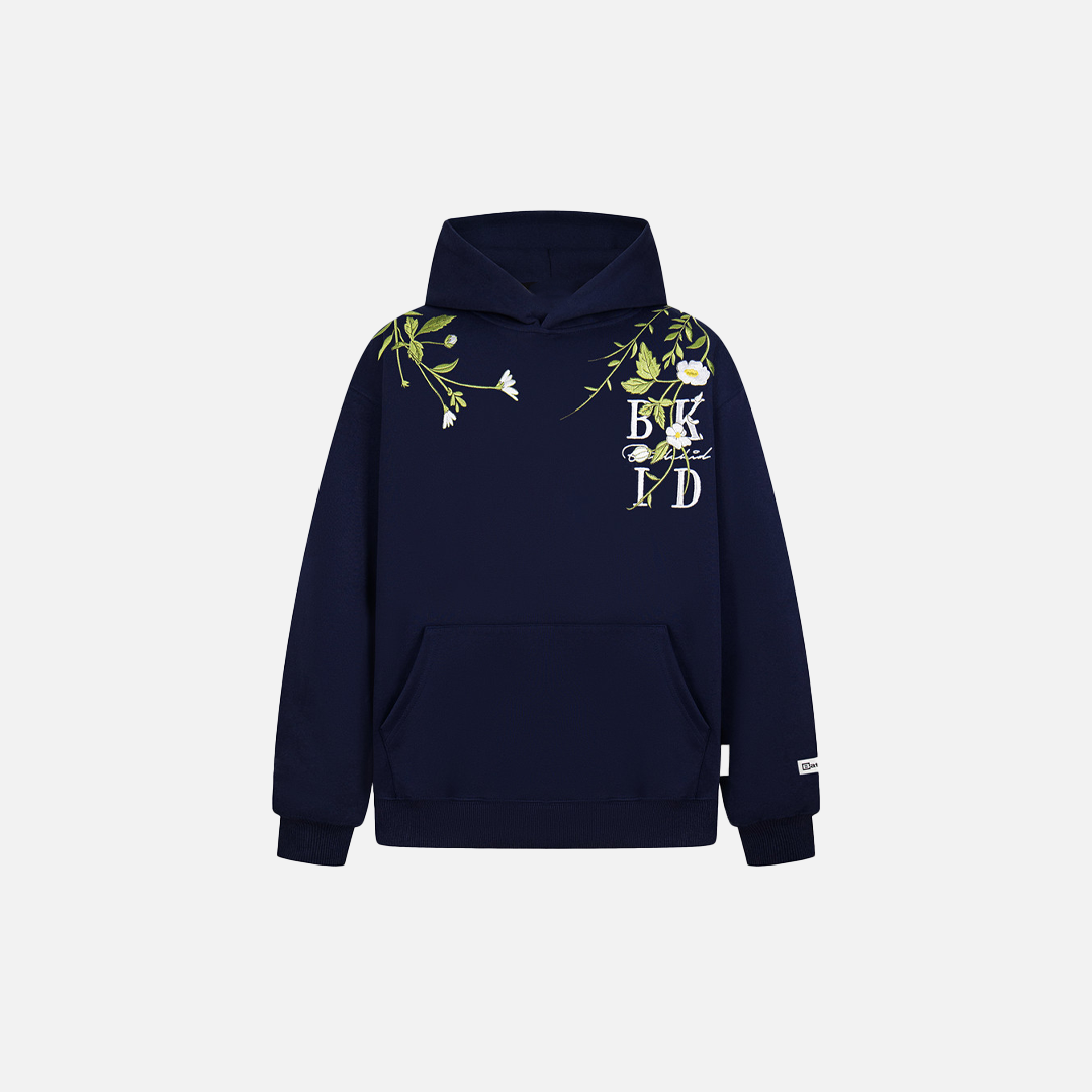 Sweat à capuche décontracté et confortable pour femme, brodé de fleurs