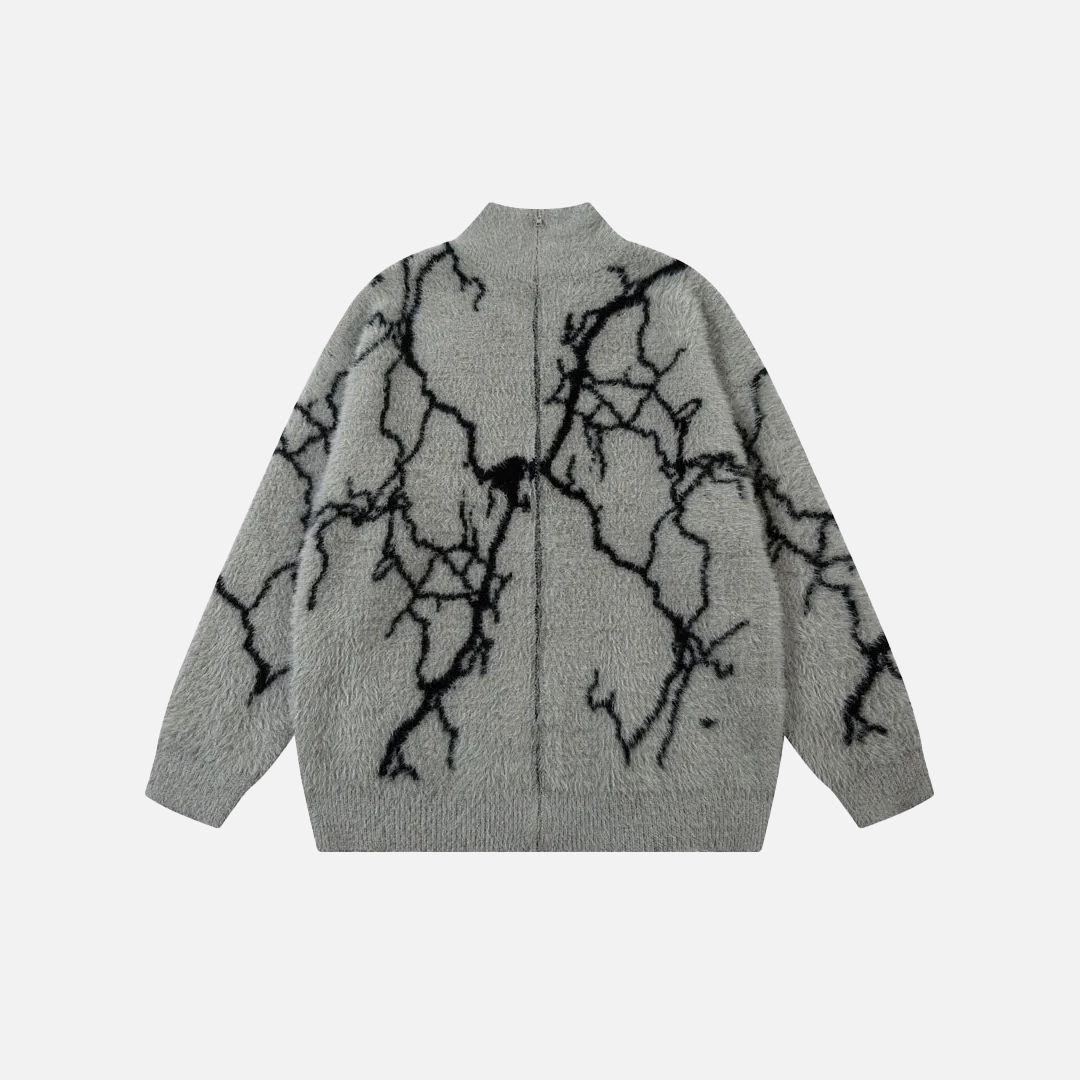 Gemütlicher Lightning Mohair-Strickpullover