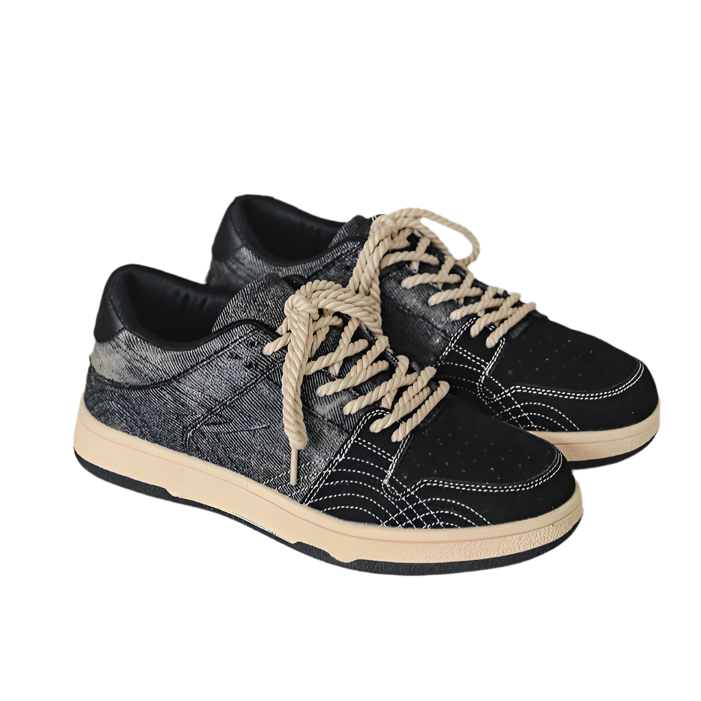 Casual Canvas Denim Sneakers