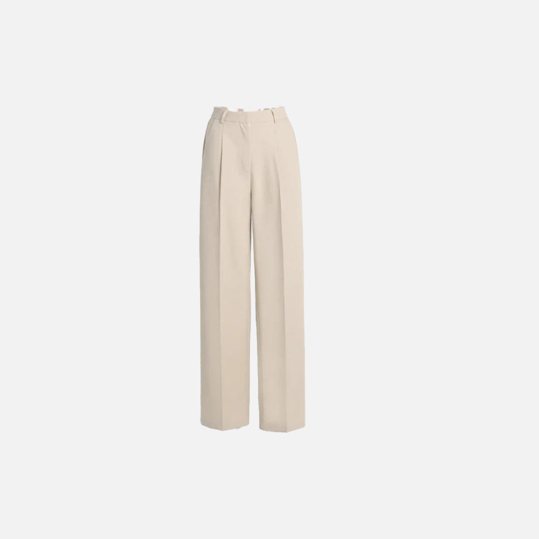 Elegante, hochgeschnittene Hose mit weitem Bein