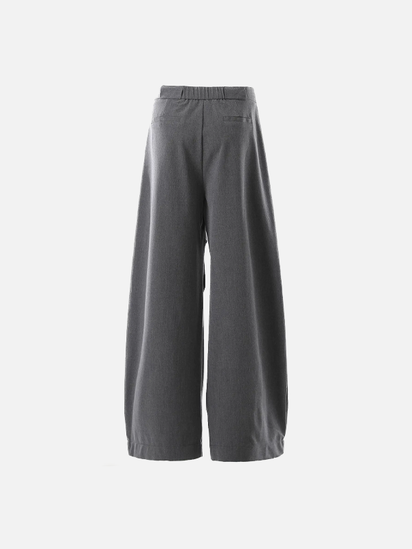 Y2K Umgeschlagene, weite Western-Freizeithose