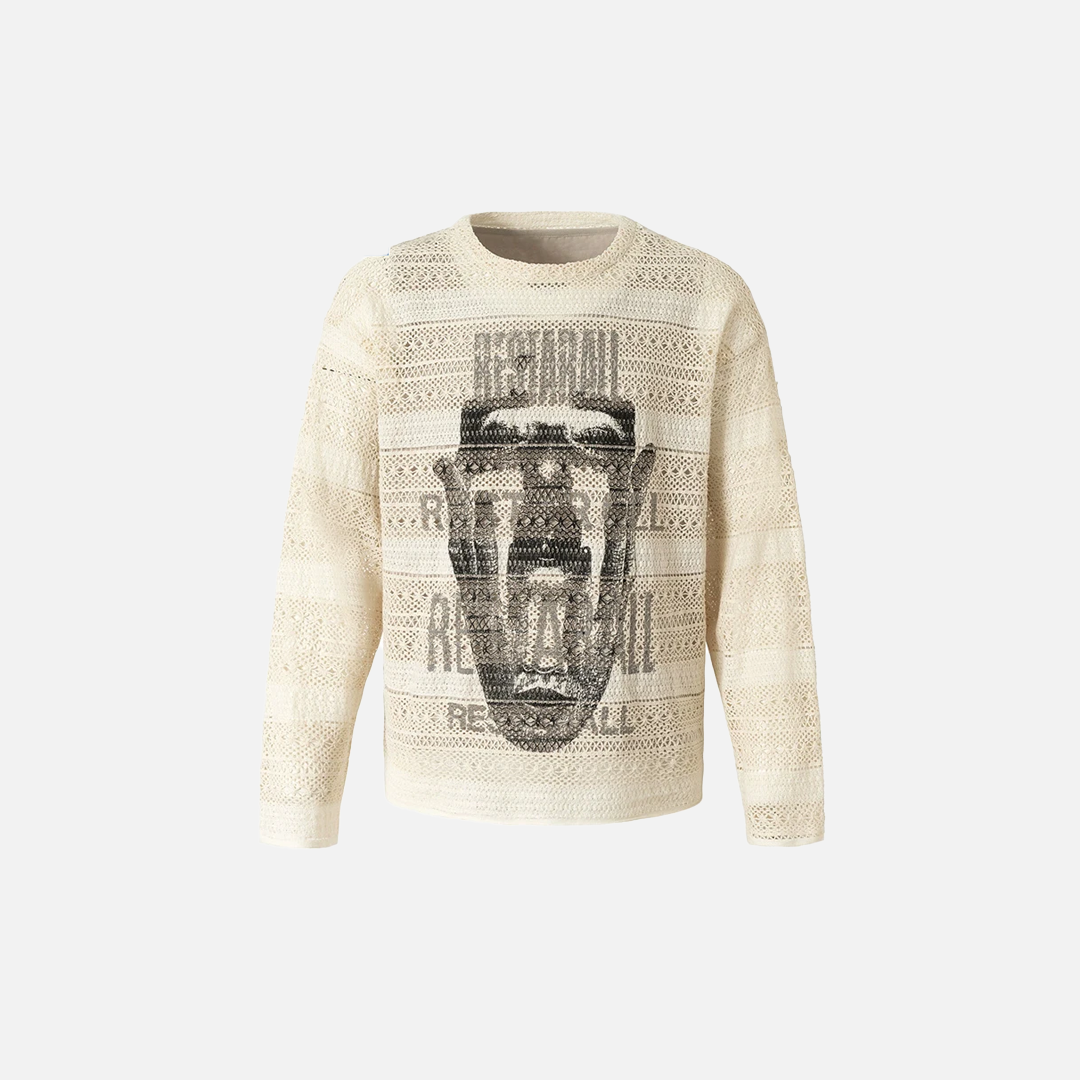 Vielseitiger, gemütlicher, locker gestrickter Pullover im amerikanischen Stil