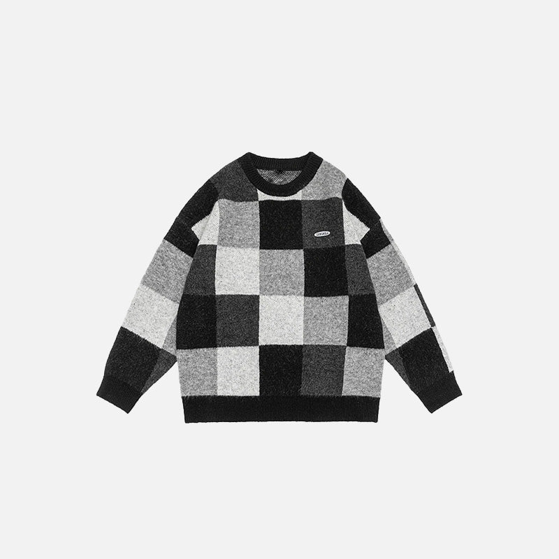 Gemütlicher Patchwork-Pullover