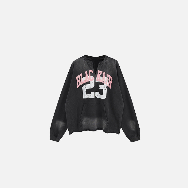 Schwarzes Star 23 Sweatshirt