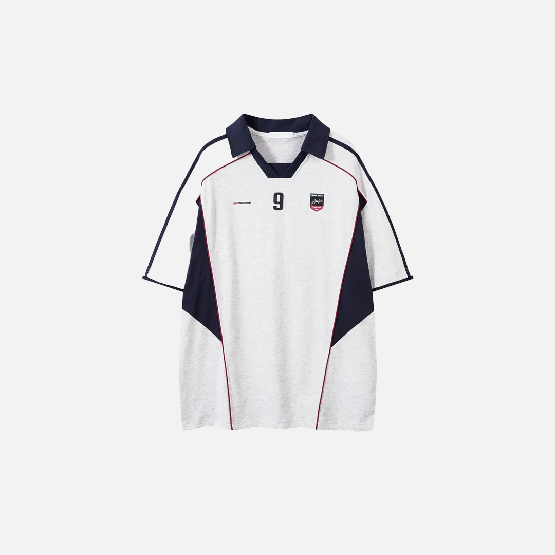 Retro Patchwork Racing Sport Vintage T-Shirt