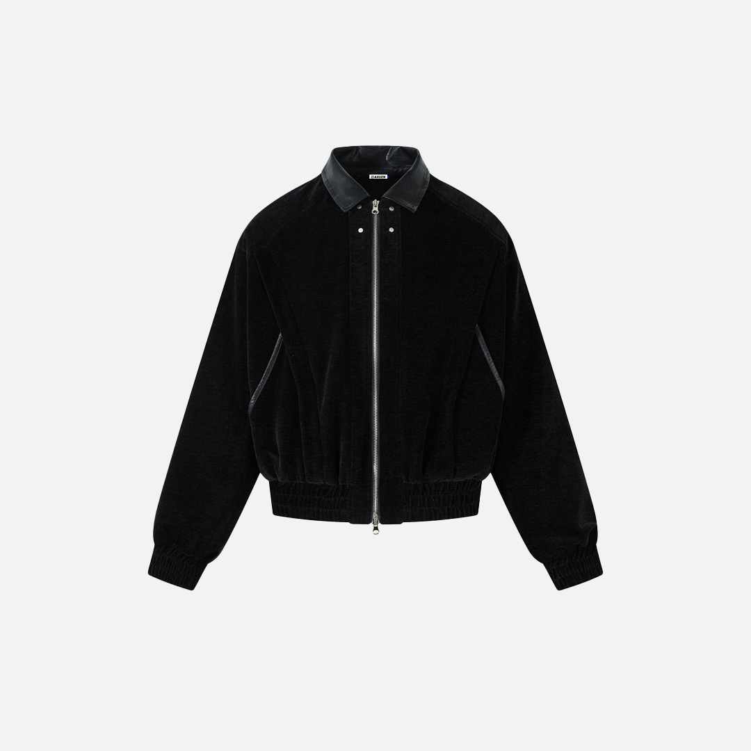 Streetwear Coole Stylische Jacke mit Kunstlederkragen