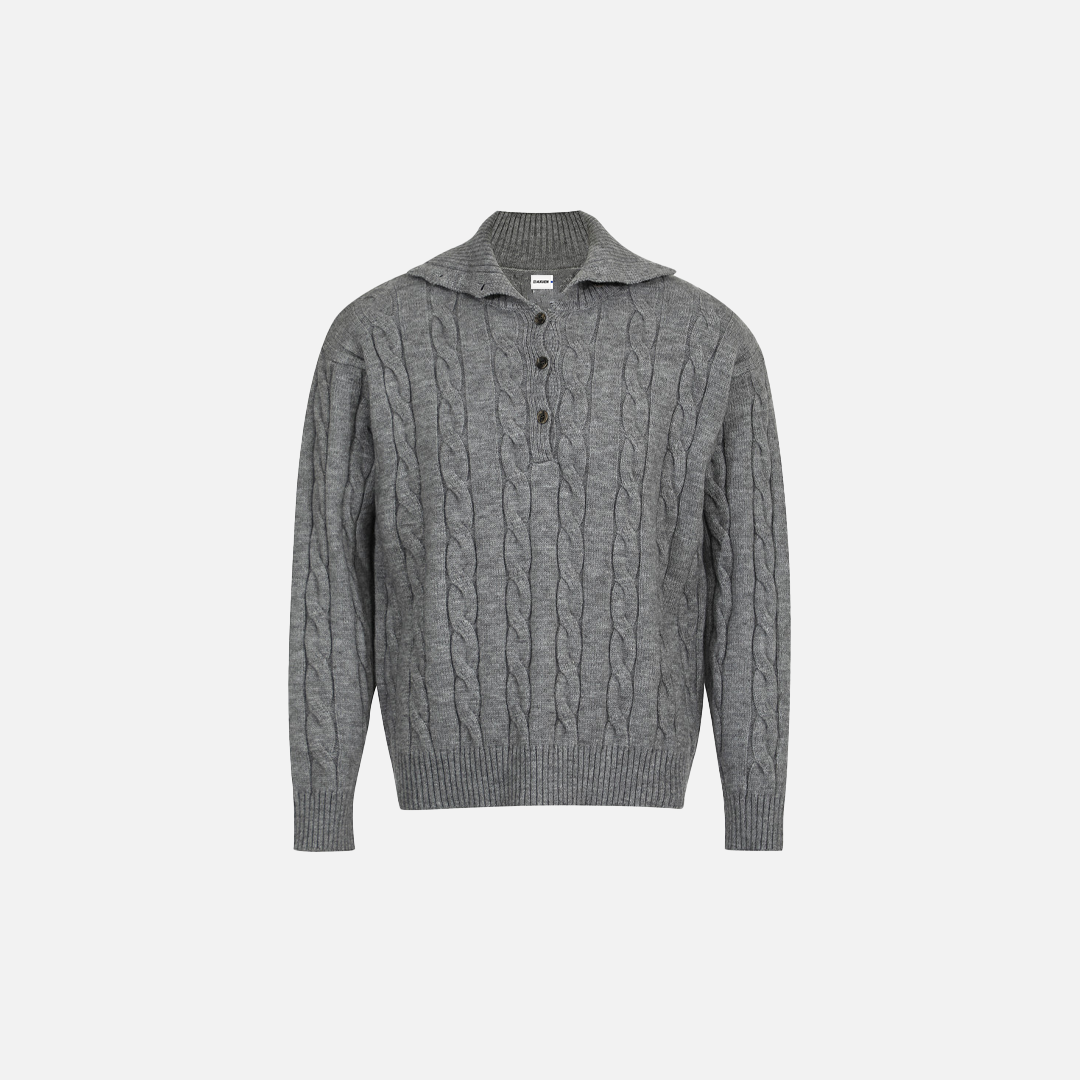 Pull à col roulé décontracté en maille confortable pour homme