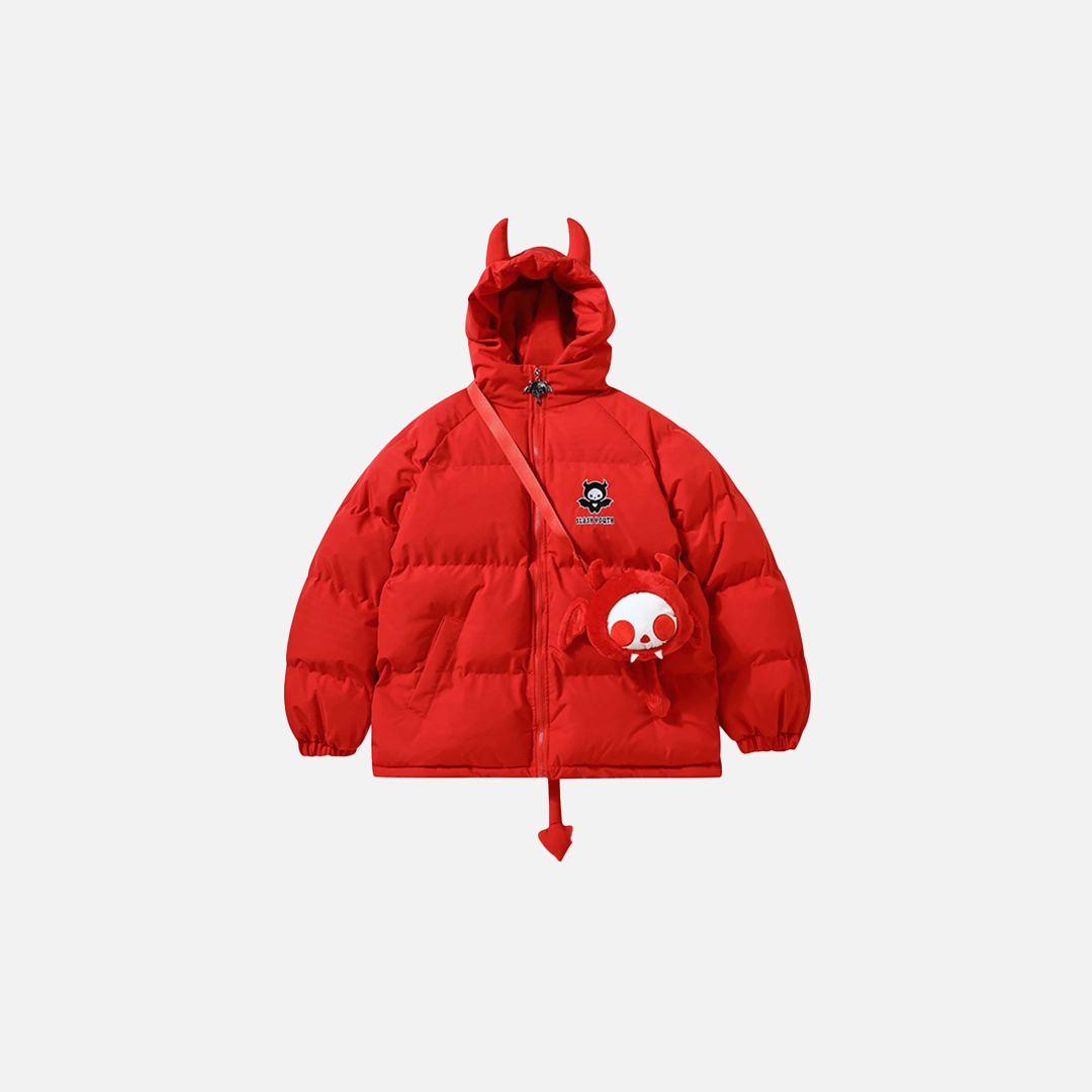 Veste matelassée Monster avec sac, style streetwear