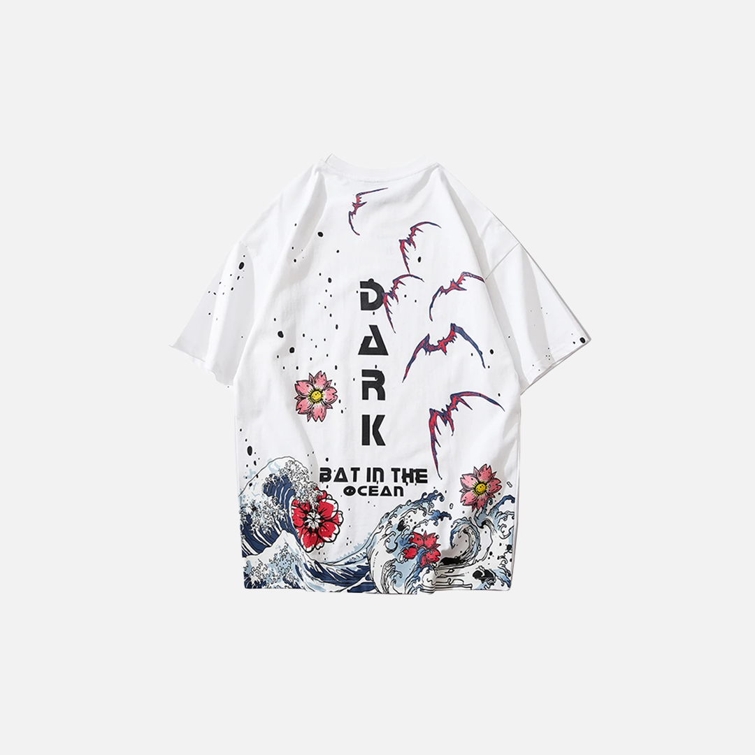 Streetwear Great Wave Japanese Cotton Summer T-Shirt