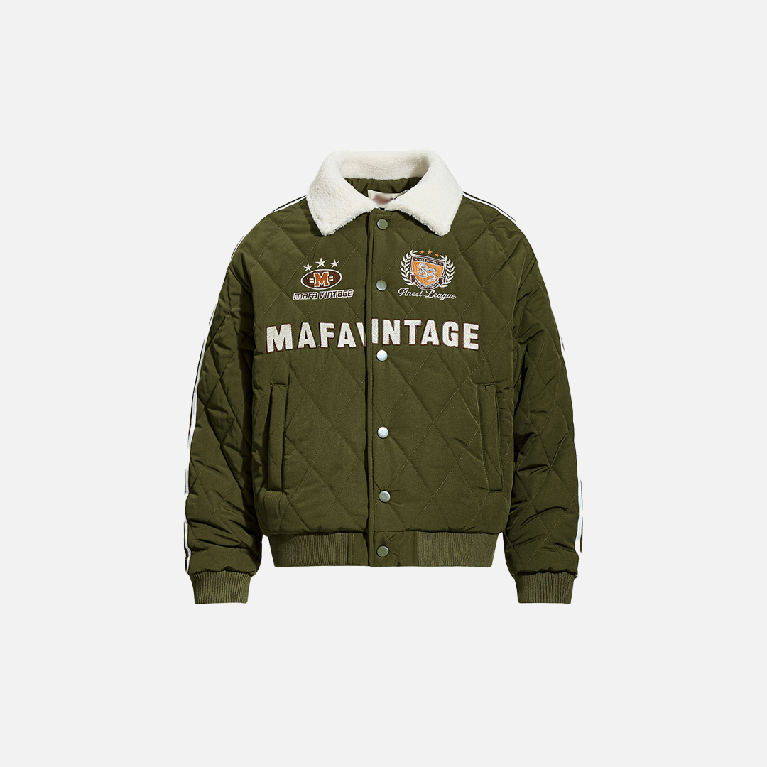 Veste de baseball brodée avec insigne américain