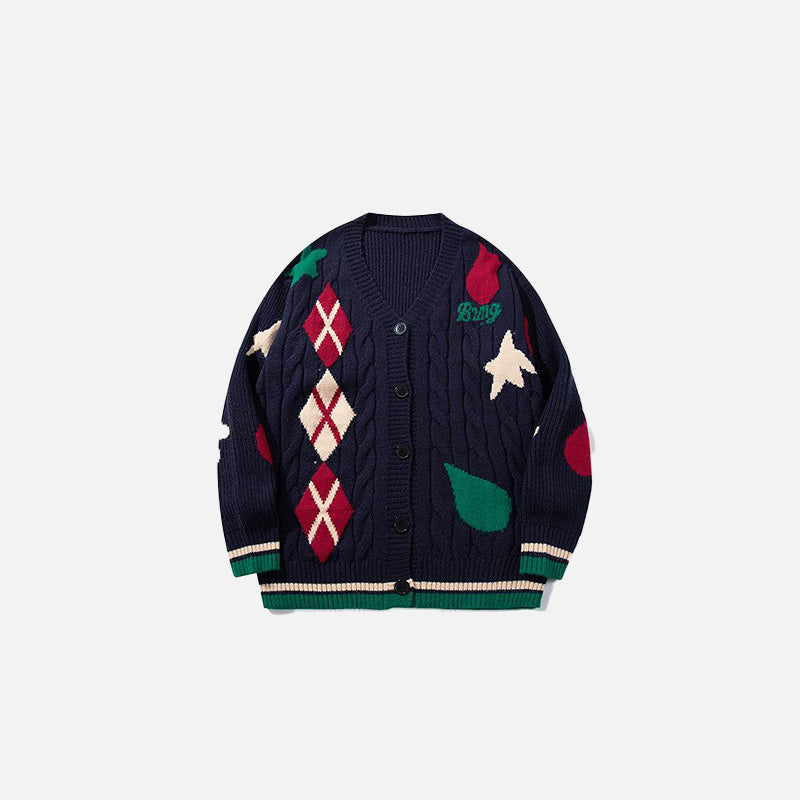 Geometric Star Knitted Sweater