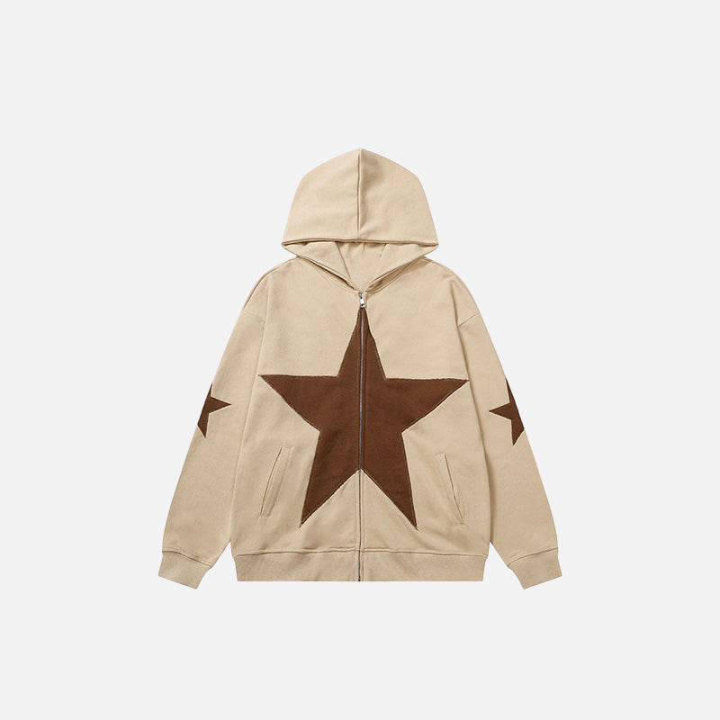 Sweats à capuche avec écusson graphique en forme d'étoile