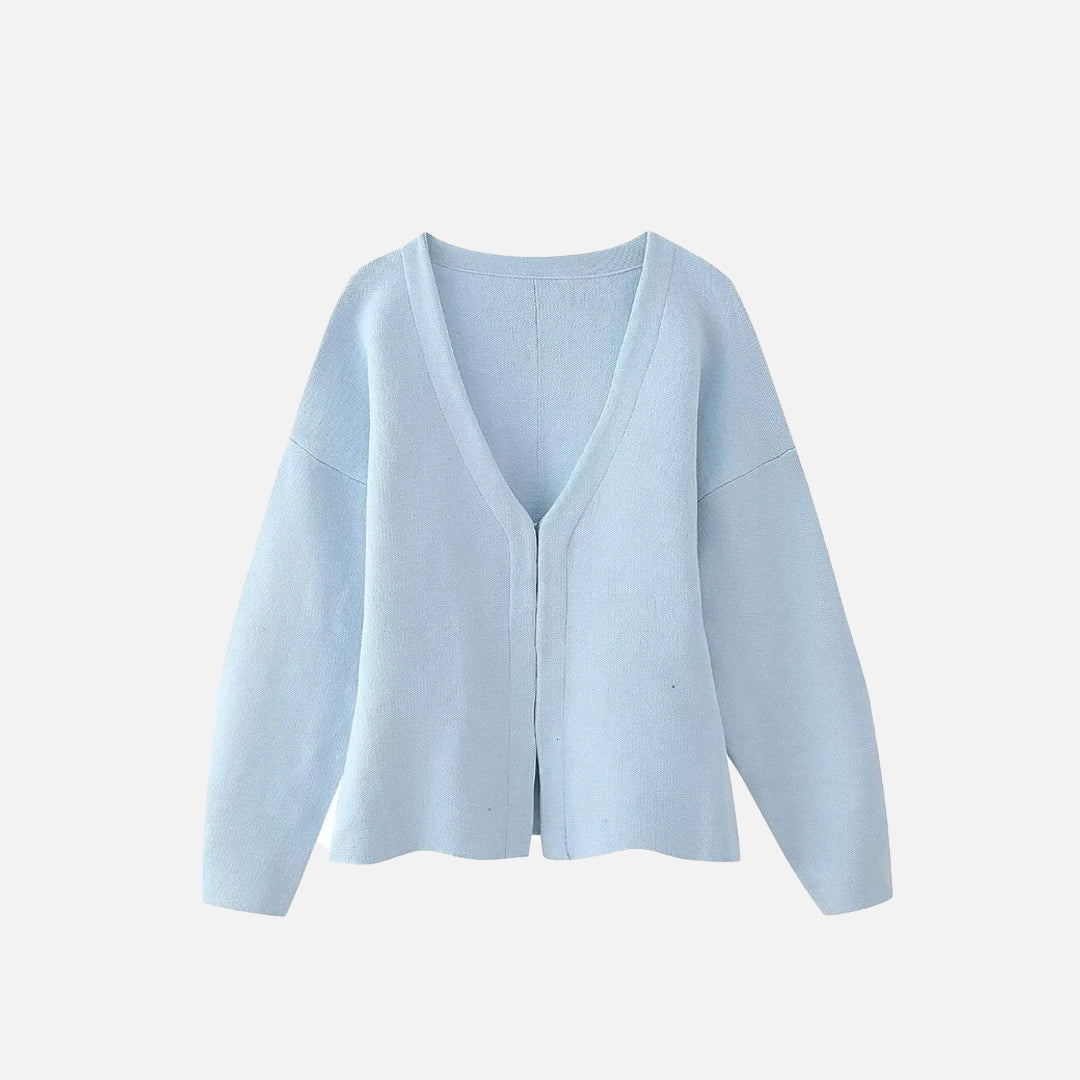 Vintage-Strickjacke mit V-Ausschnitt