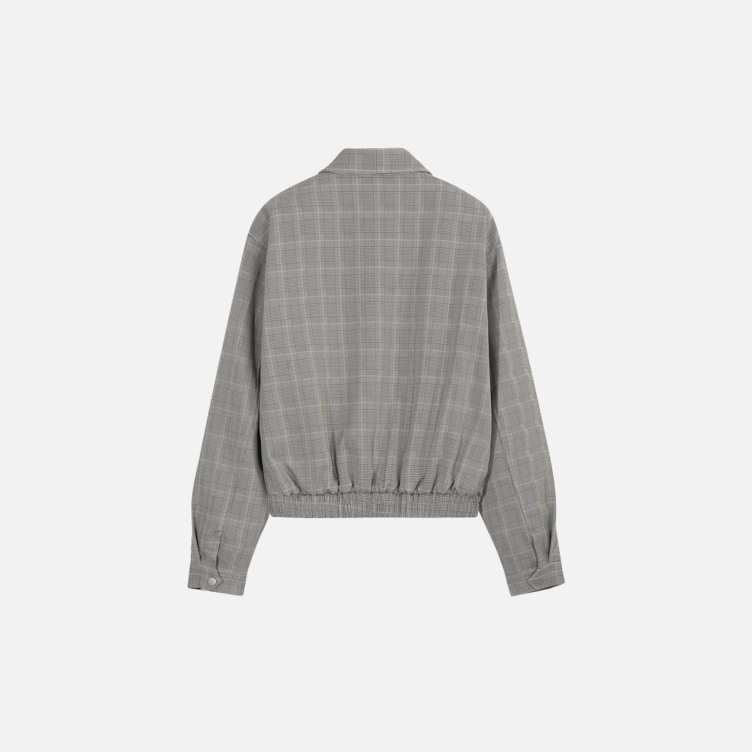 Stilvolle Herren-Winterjacke mit Karokragen
