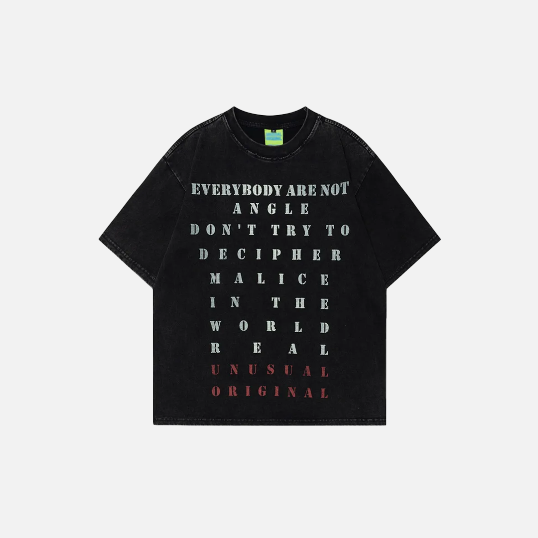 Gemütliches Kurzarm-T-Shirt aus Baumwolle mit Vintage-Print