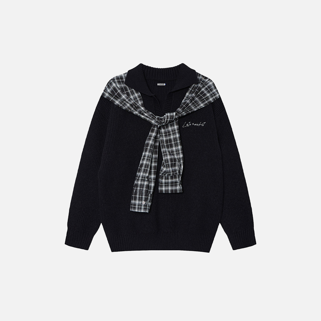 Pull à col châle oversize Signature Cool
