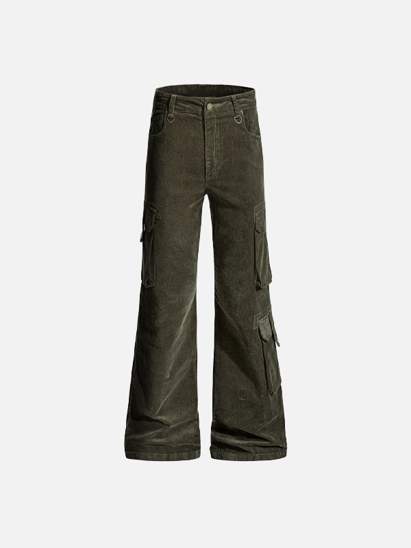 Pantalon évasé Cleanfit multipoches tendance Y2K