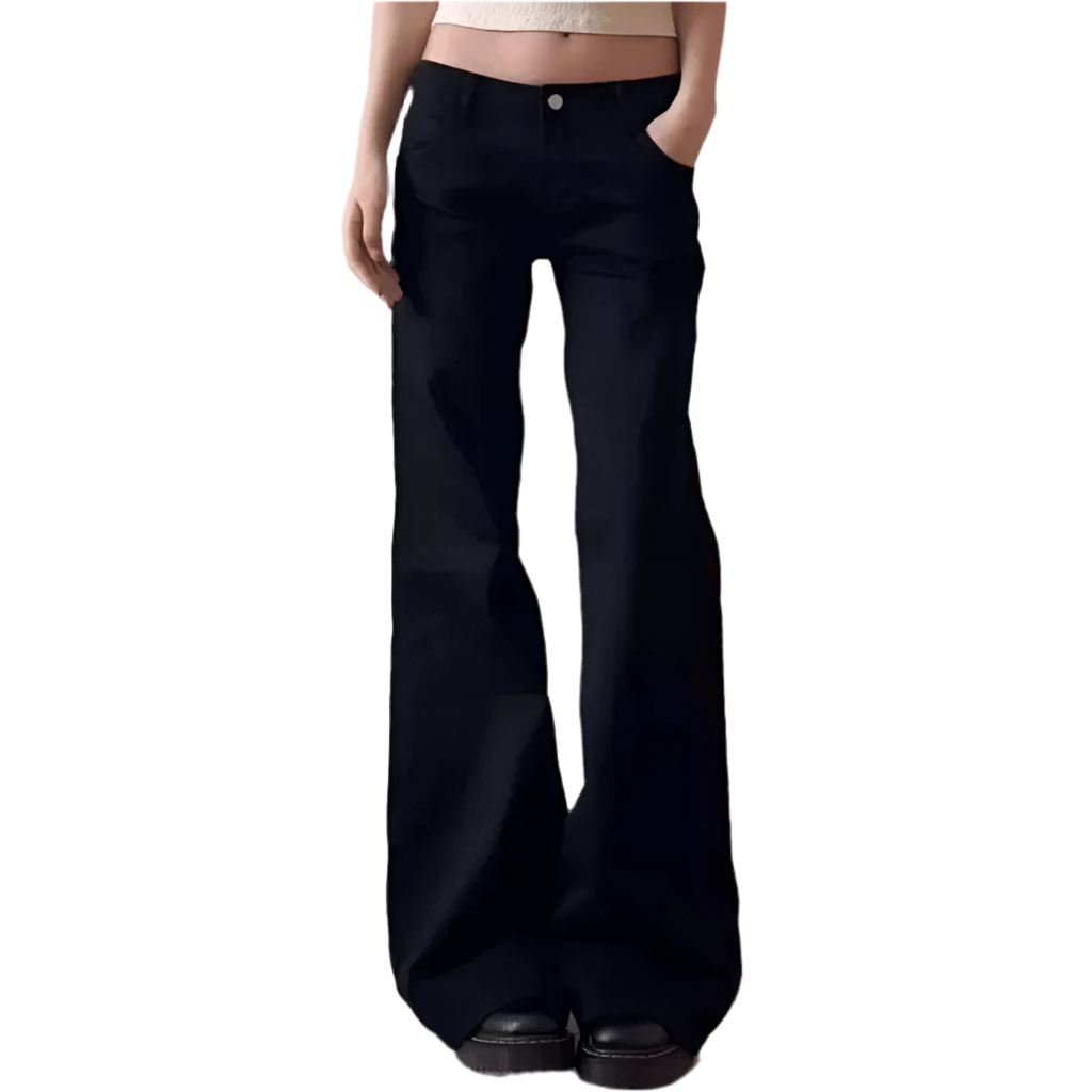 Y2K Baggy Black Denim Jeans