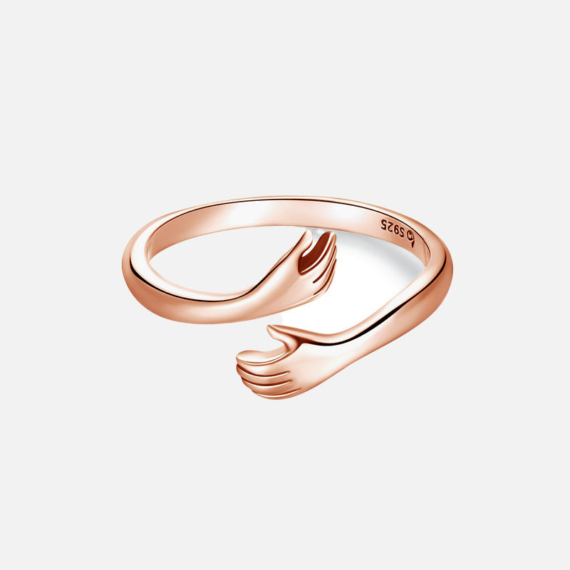 Hug 925 Sterling Silver Ring