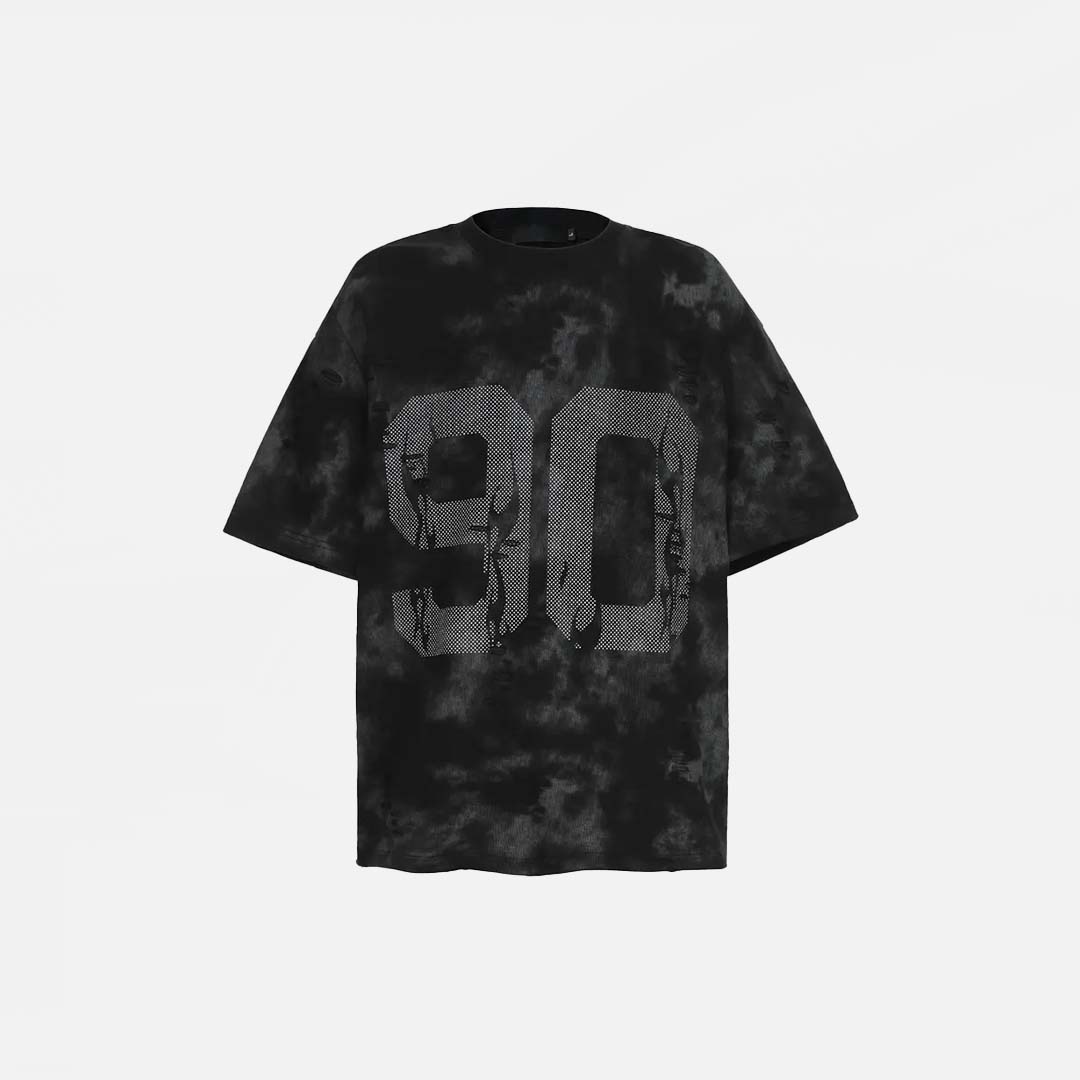 T-shirt grunge imprimé graphique vintage