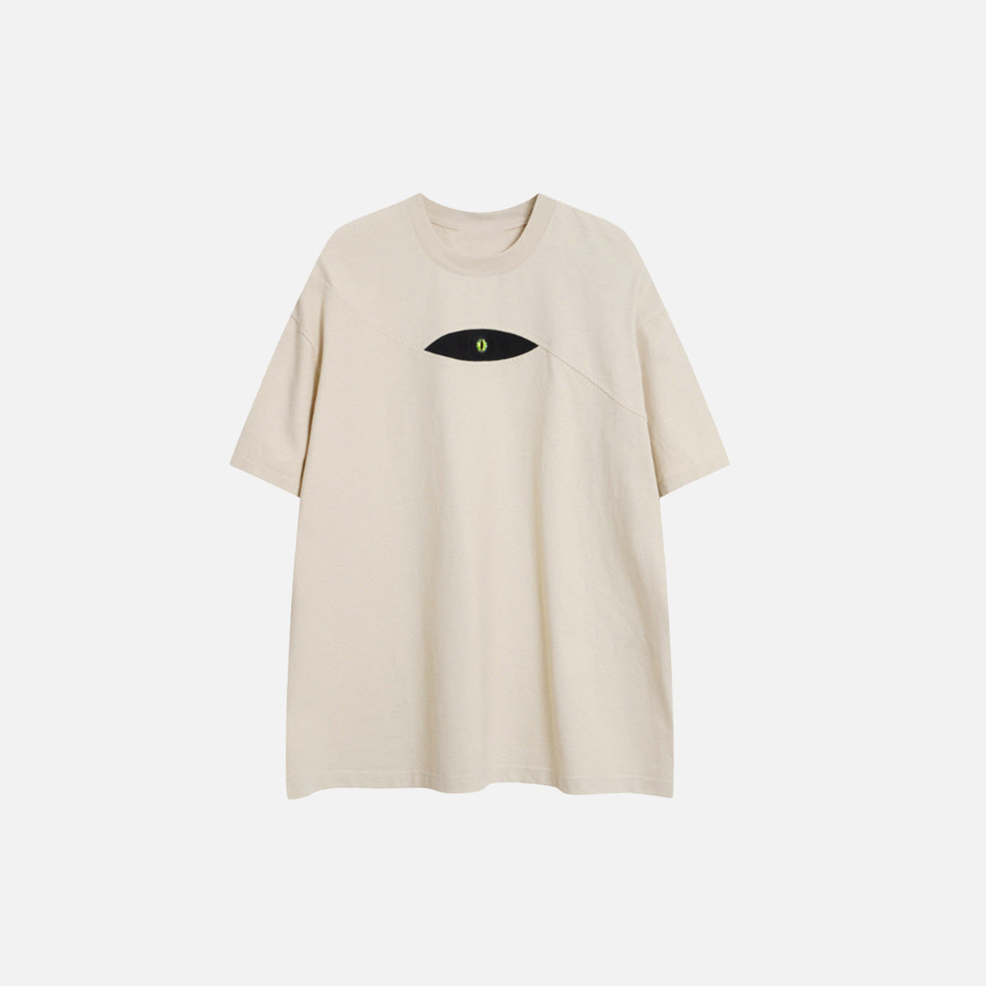 Lockeres Katzenaugen-T-Shirt
