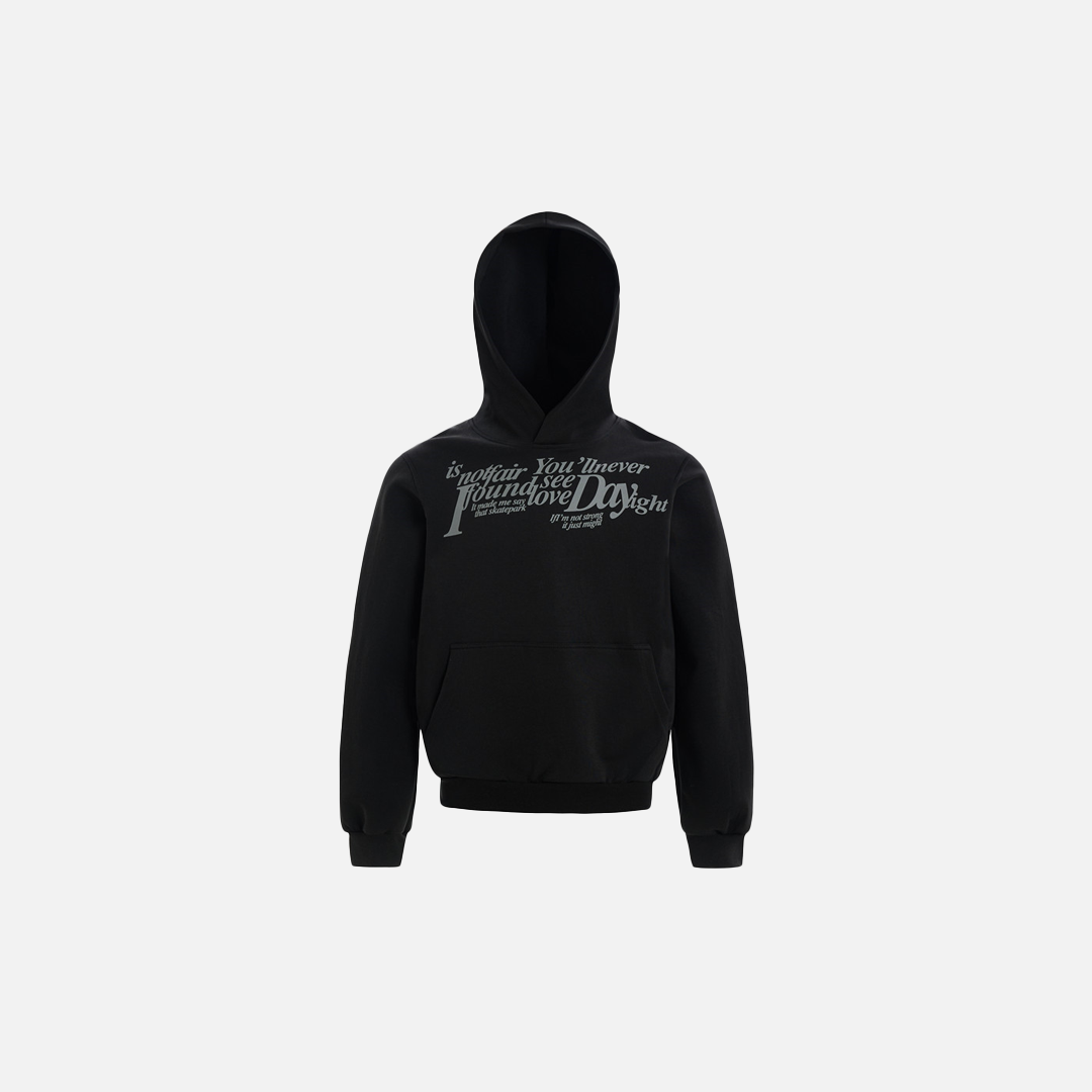 Men Streetwear Minimalist Letter Print Casual Hoodie