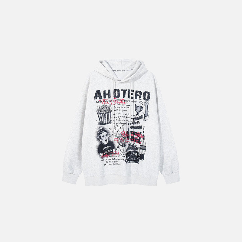 AHOTERO Retro Art Hoodie