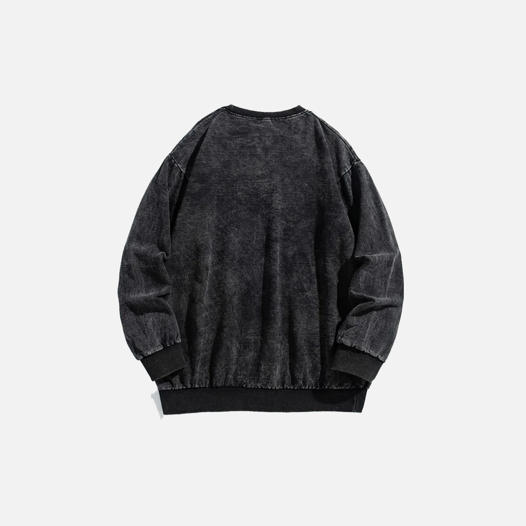 Vielseitiges, im Gothic-Stil gehaltenes Sweatshirt im amerikanischen Used-Look