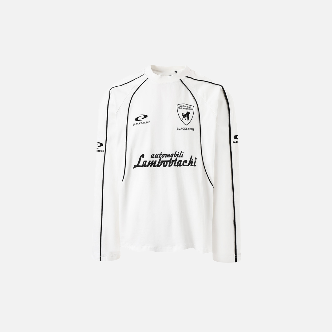Stylish Oversized Letter Print Long Sleeve Sports T-Shirt