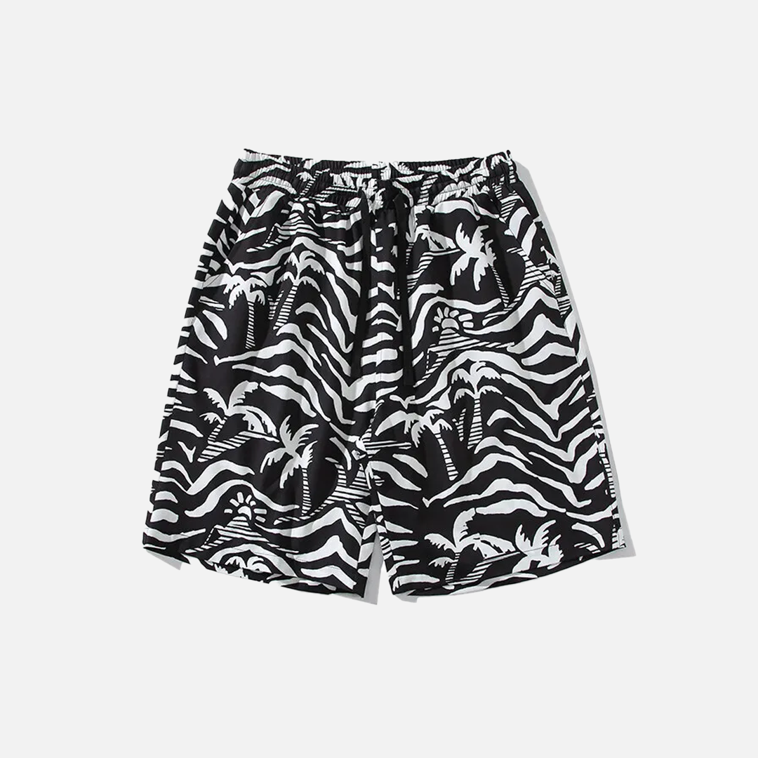 Herren-Shorts aus bedruckter Eisseide