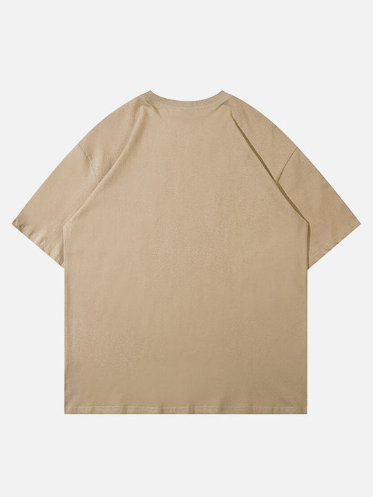 T-shirt ample à imprimé lettres