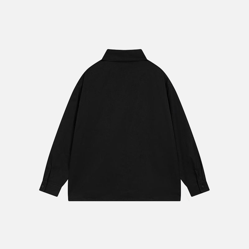 Polo-Shirt mit doppelter Tasche und Halskette