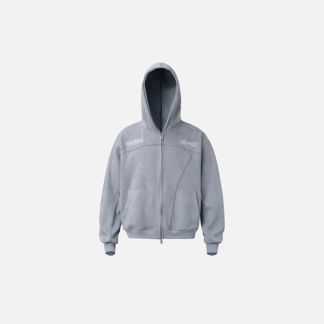 Unique Retro Y2K Patchwork Hooded Sweatshirt