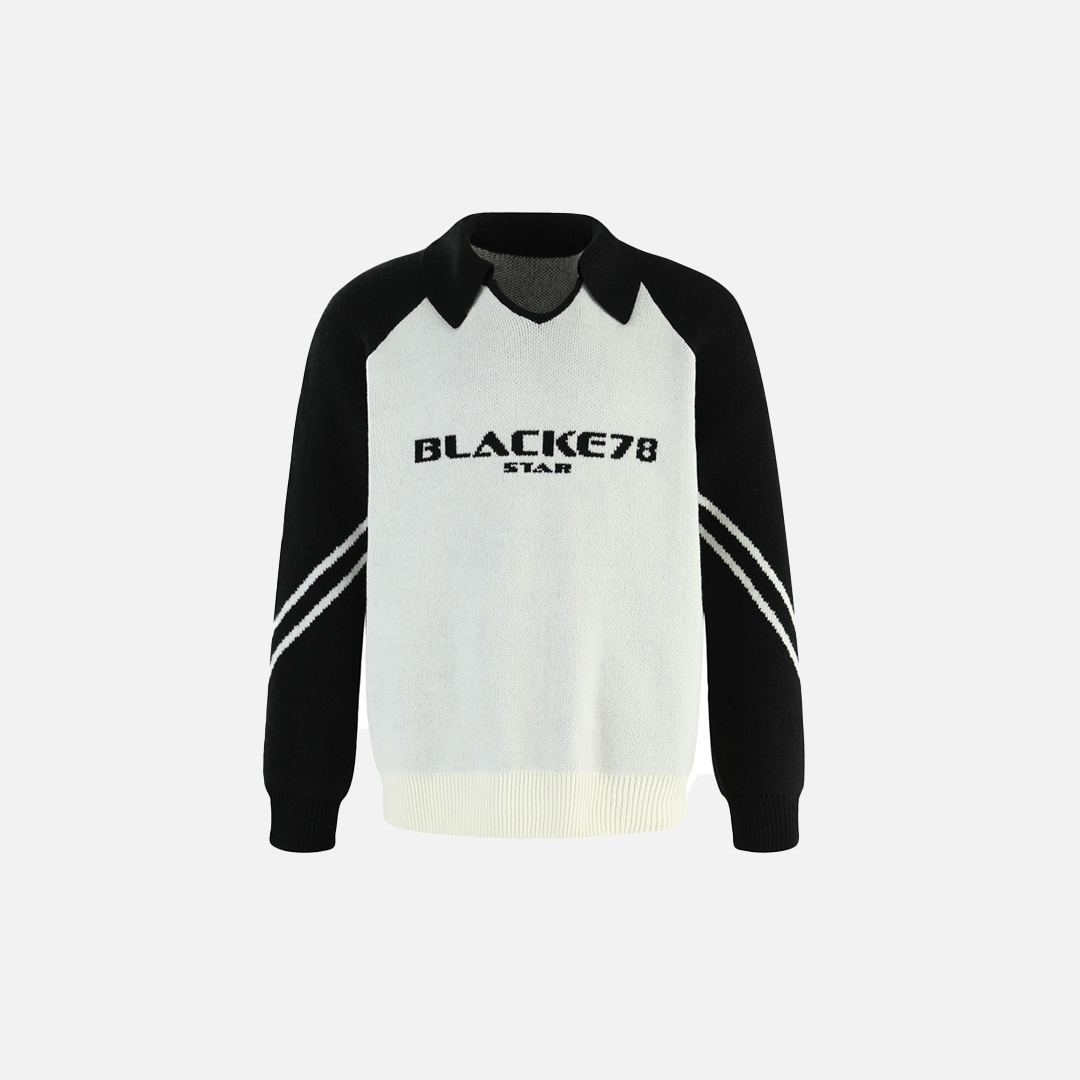 Pull de sport essentiel en maille color block hip-hop