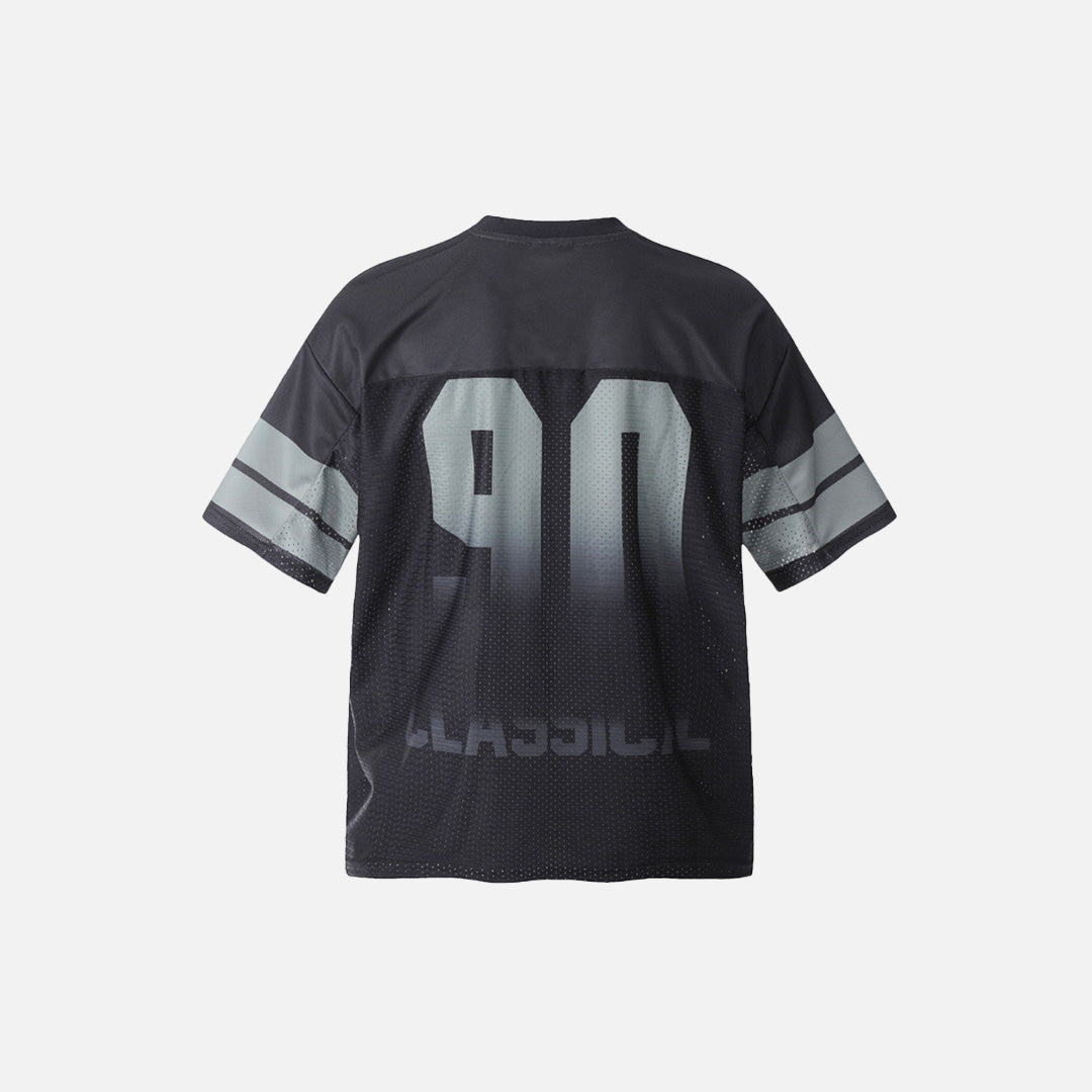 Durchscheinendes amerikanisches Mesh-Sport-T-Shirt