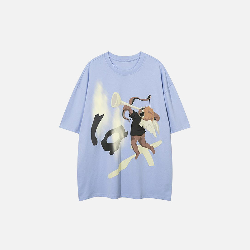 Abstraktes Engelstrompeten-T-Shirt