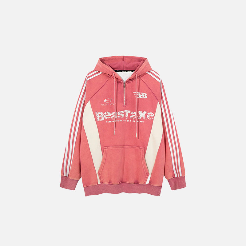 Retro-Streifen-Cosmos-Hoodie